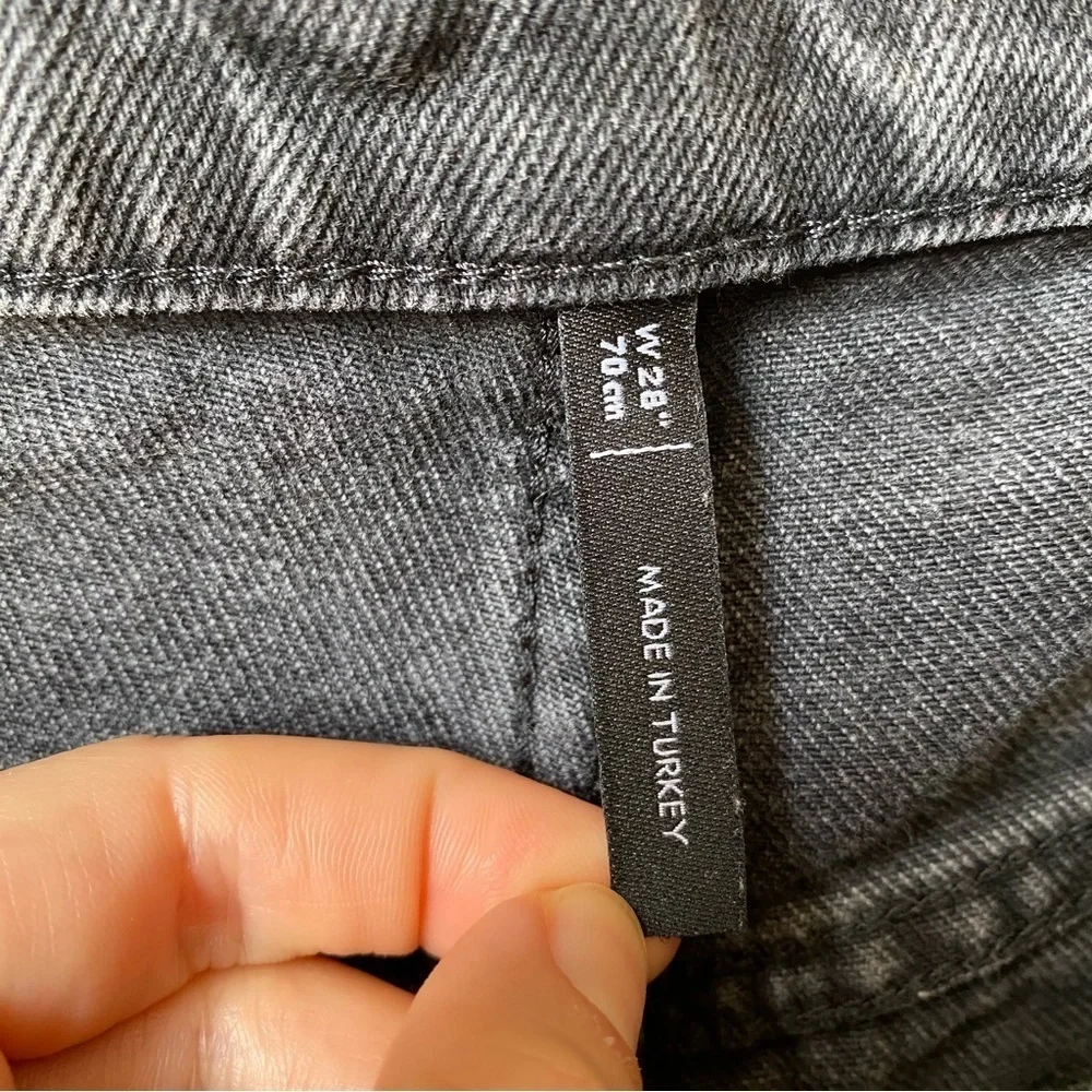 RV Reclaimed vintage high rise straight leg Women's Black Jeans 28 - Picture 5 of 11